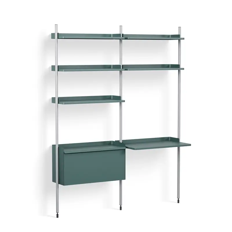 Solde Desk PIER SYSTEM 12 Blue/ aluminiumHAY