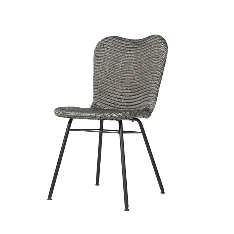 Commander Vite Dining Chair LILY steel base Quartz greyVINCENT SHEPPARD