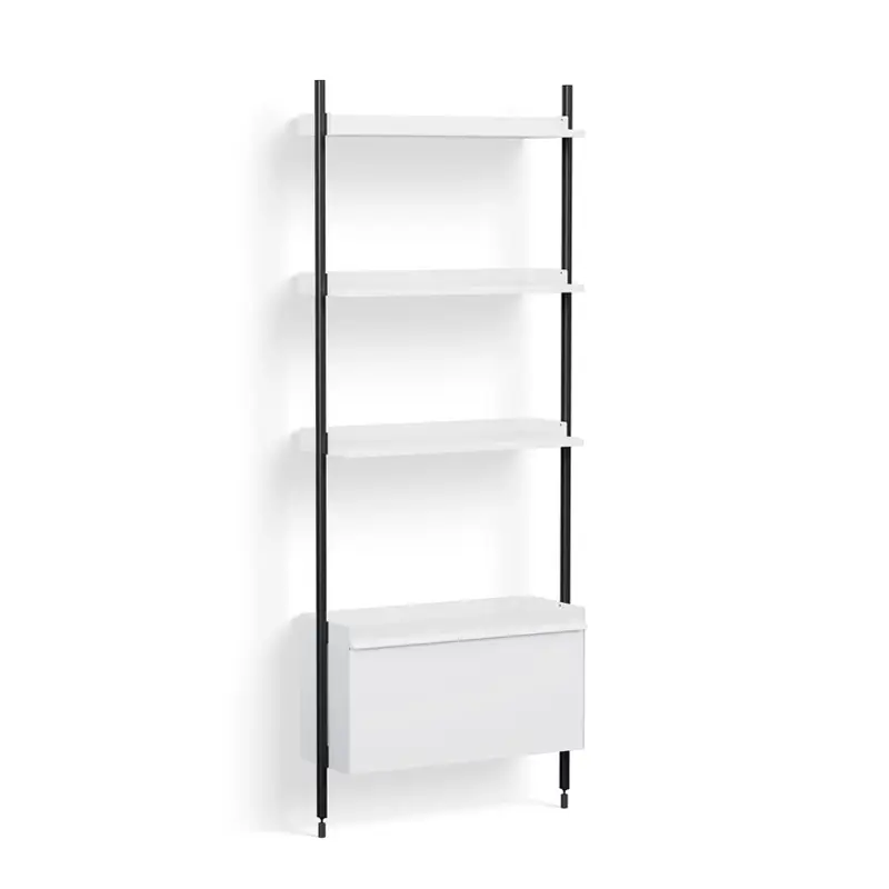 Shelving PIER SYSTEM 131 White/ blackHAY Pas Cher