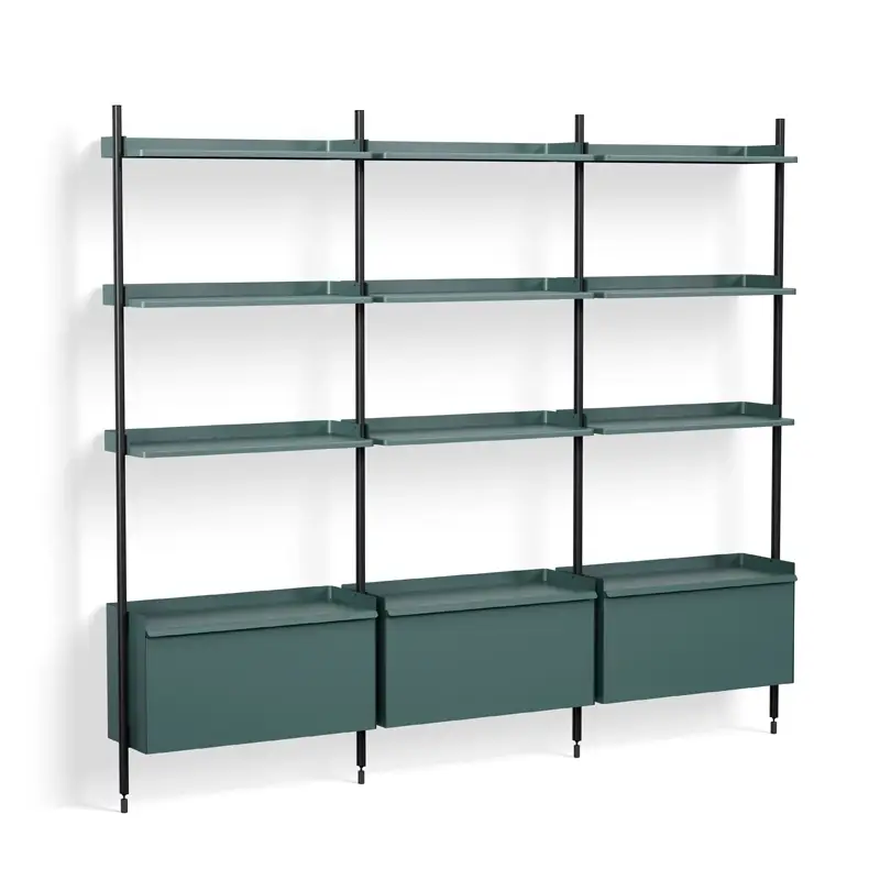 Nouveauté Etagère PIER SYSTEM 133 Bleu/ noirHAY