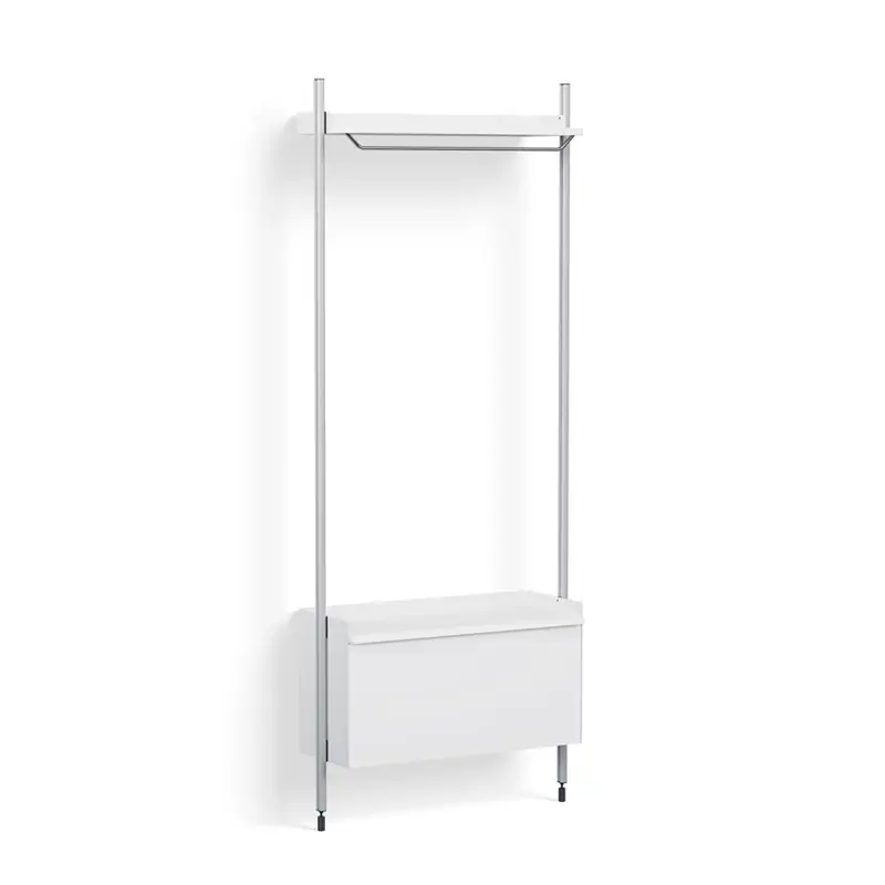 Storage Unit PIER SYSTEM 1001 White/ aluminiumHAY Commander Maintenant