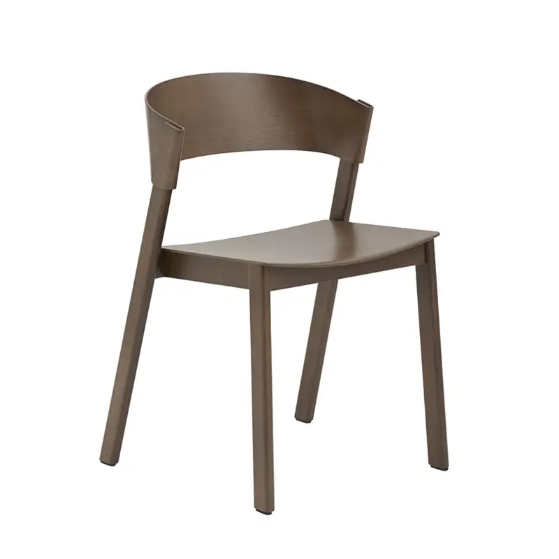 Solde Chaise COVER SIDE CHAIR Brun foncéMUUTO
