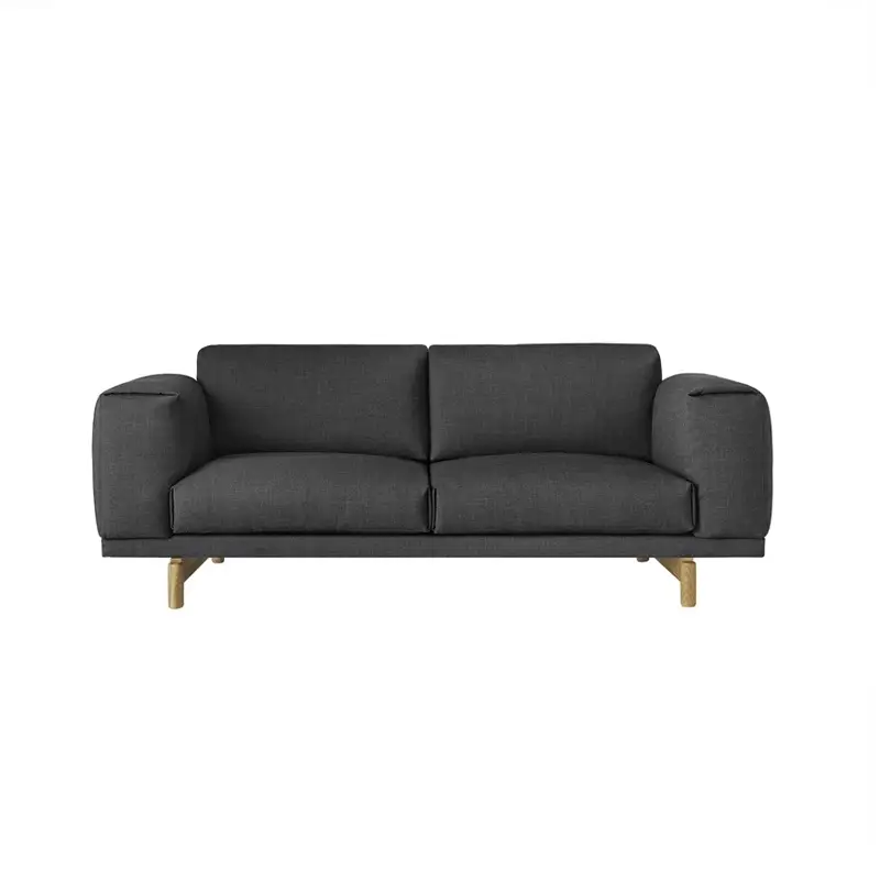 Canapé REST 2 places Gris foncé 163MUUTO Pas Cher