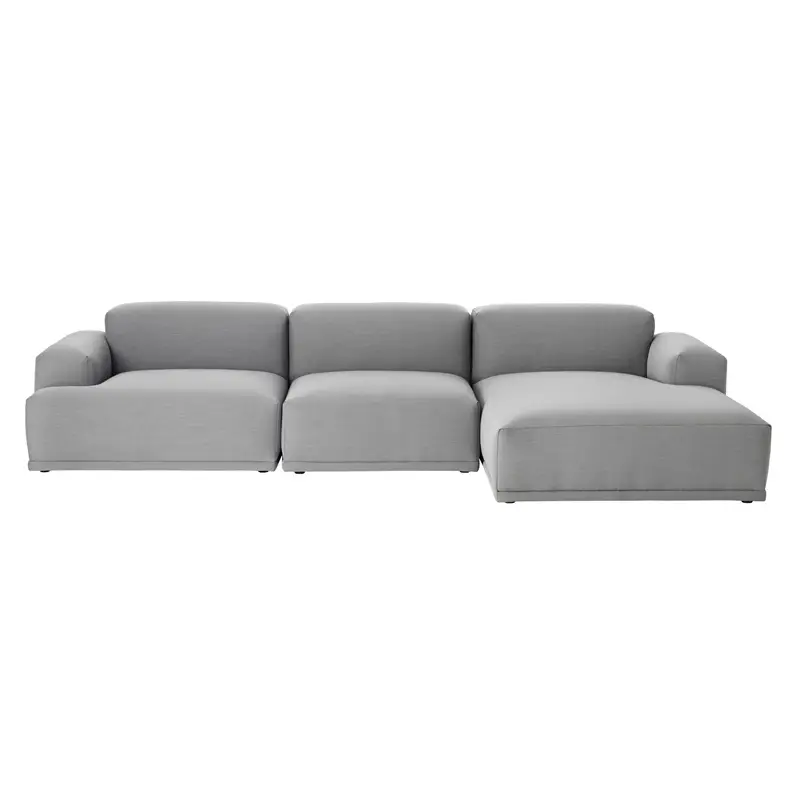 Canapé CONNECT Composition 3 modules L 326 x P 150 Gris 133MUUTO Nouvelle Collection