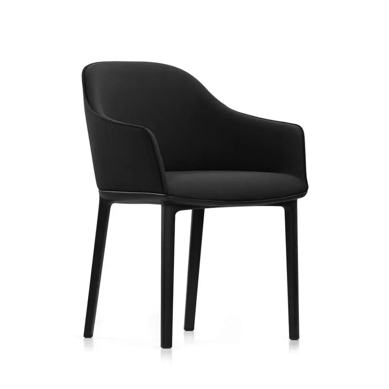 Meilleure Vente Chaise SOFTSHELL Noir 66VITRA