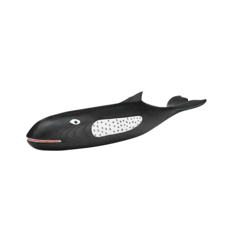 Offre Limitée Objet décoratif EAMES HOUSE WHALE Frêne Noir et blancVITRA