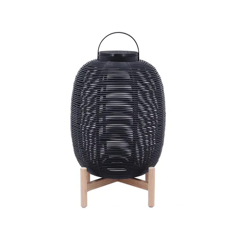 Prix Réduit Luminaire extérieur Lanterne TIKA base bois 47x69 NoirVINCENT SHEPPARD