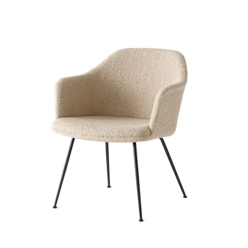 Populaire Fauteuil RELY HW104 Karakorum 003/ noirAND TRADITION