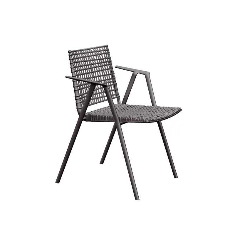 Dernière Chance Outdoor Chair and Small Lounge Chair BRANCH chair with Wenge armrestsTRIBU