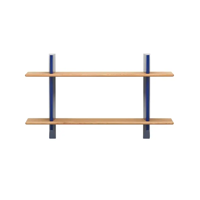 Etagère RAYONNAGE MURAL Chêne naturel/ Prouvé Bleu MarcouleVITRA Offre Spéciale