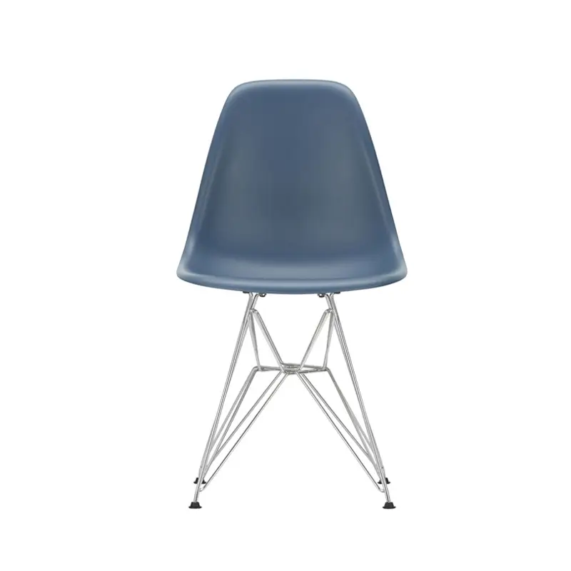 Satisfait Ou Remboursé Dining Chair EAMES PLASTIC CHAIR DSR Feet Eiffel Tower Sea Blue REVITRA