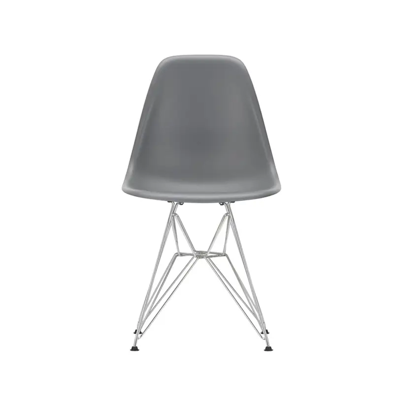 Chaise EAMES PLASTIC CHAIR DSR Pieds Tour Eiffel Gris granit REVITRA Promotion Saisonnière