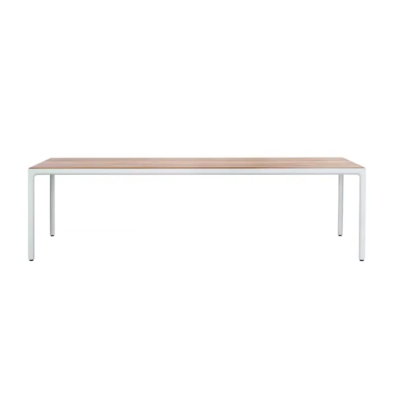 Table extérieure Table ILLUM L 267 Teck/BlancTRIBU Authentique