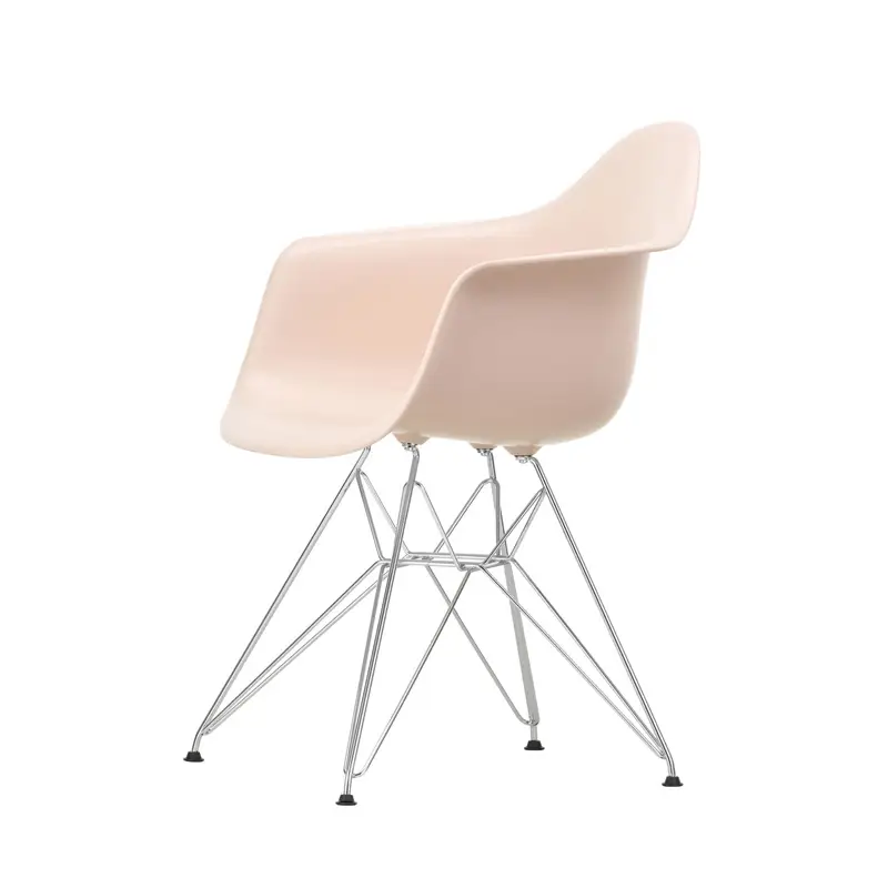Prix Réduit Chaise EAMES PLASTIC ARMCHAIR DAR pieds Tour Eiffel Rose tendre REVITRA