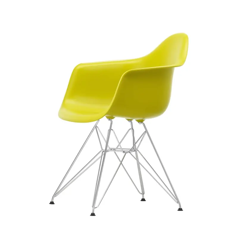Dining Chair EAMES PLASTIC ARMCHAIR DAR feet Eiffel Tower Mustard REVITRA Solde