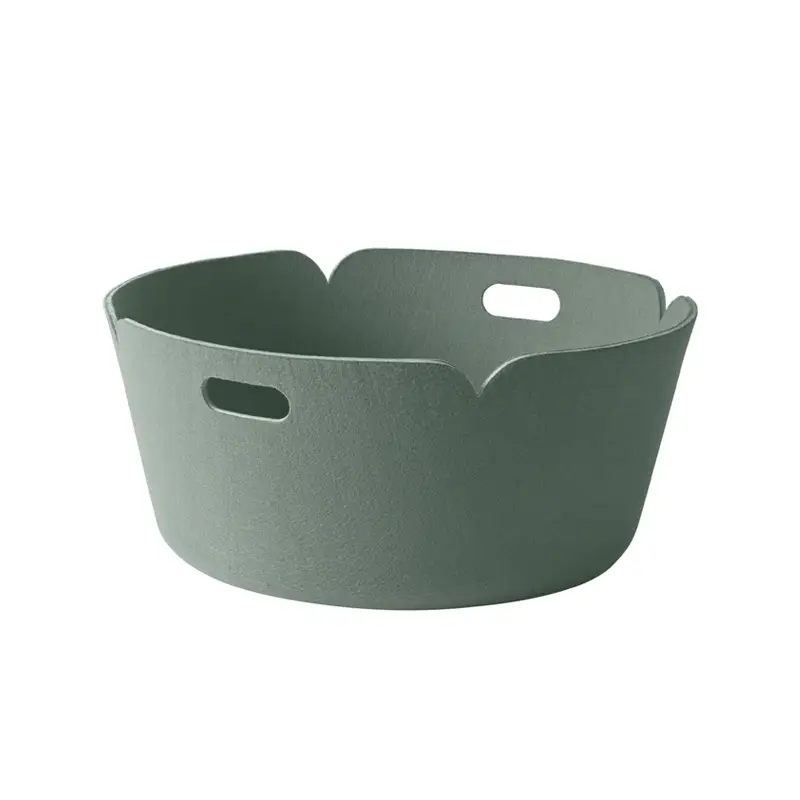 Dernier Modèle Petit rangement RESTORE ROUND Vert cendréMUUTO