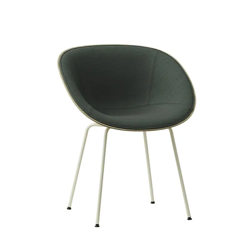 Dining Chair MAT with armrests Upholstered front Steelcut Trio 966/ hempNORMANN COPENHAGEN Soldes