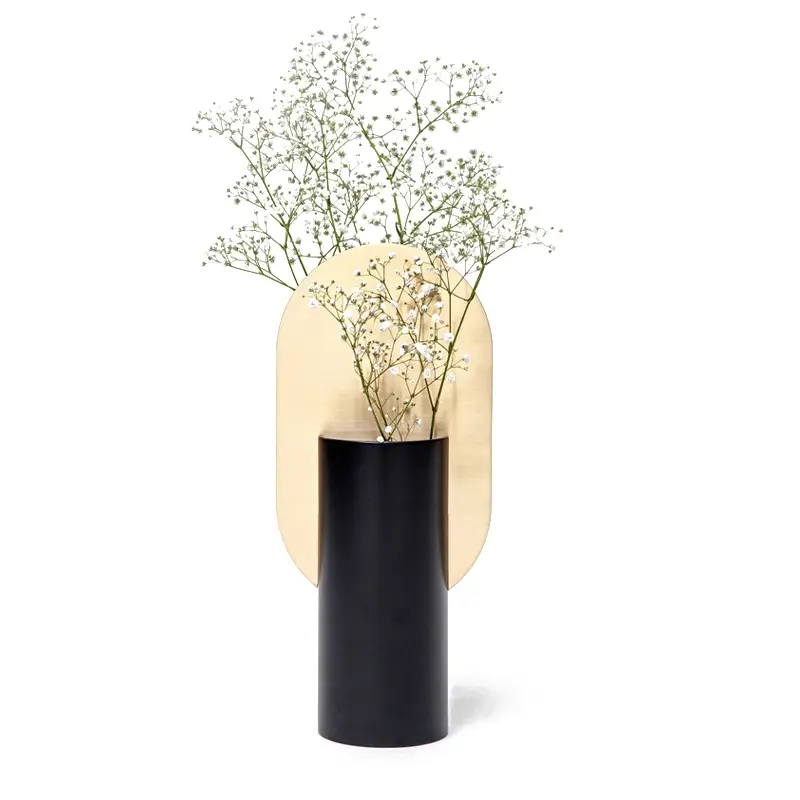 Vase Vase GENKE CS1 Noir et laitonNOOM HOME Super Prix