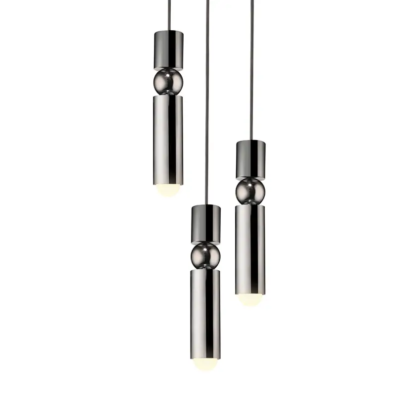 Prix Cassé Suspension FULCRUM CHANDELIER 3 PIECES Chrome poliLEE BROOM