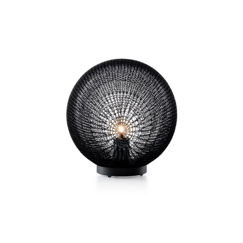 Lampe à poser MADAME LATOQUE Ø 40 WengéTRIBU Authentique