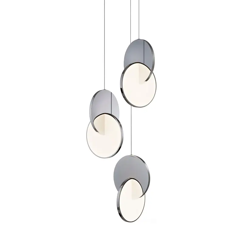 Nouvelle Collection Pendant Light ECLIPSE CHANDELIER Polished chromeLEE BROOM
