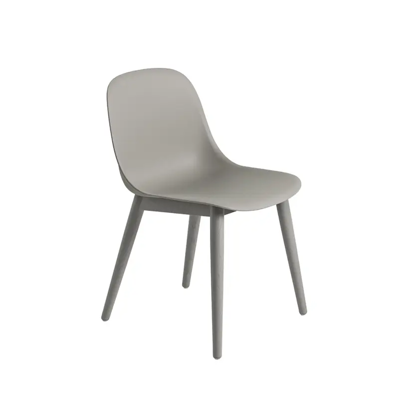 Acheter Direct Dining Chair FIBER CHAIR 4 wooden legs GreyMUUTO