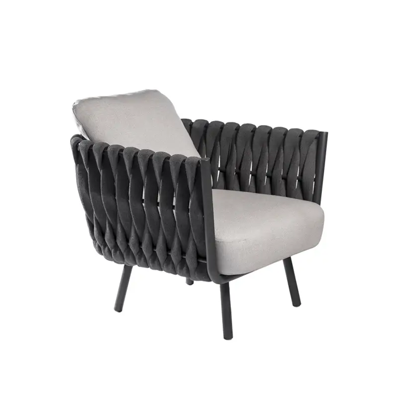 Fauteuil extérieur Fauteuil TOSCA Wengé / Natté Mist 45TRIBU Offre Exclusive