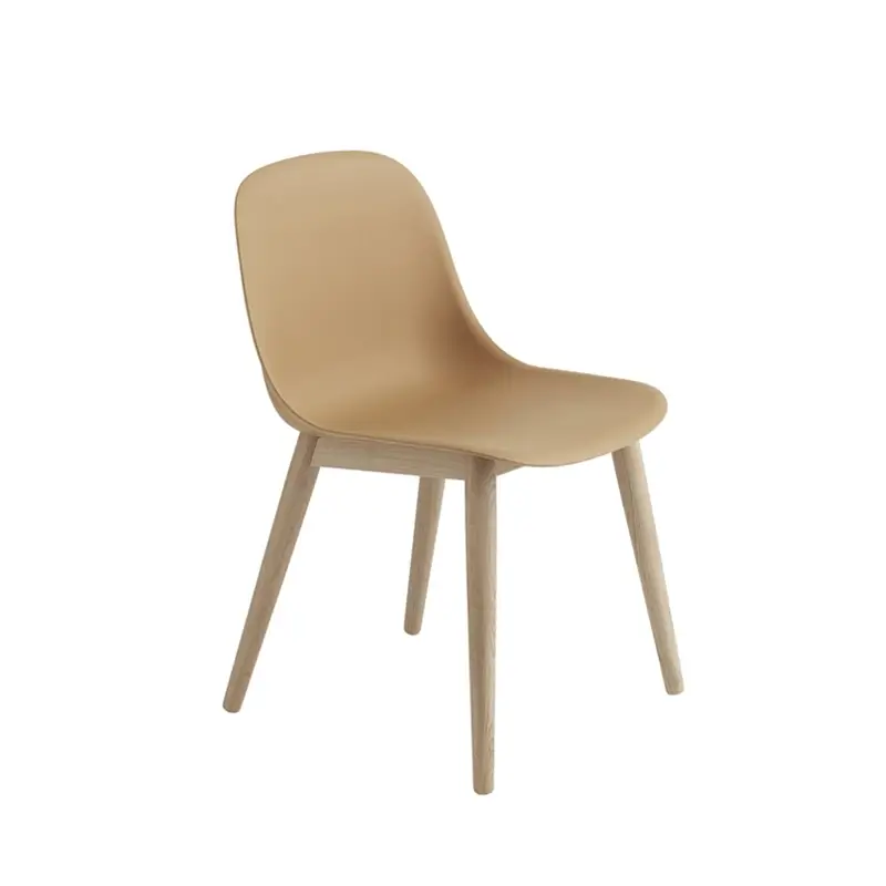 Chaise FIBER CHAIR 4 pieds bois Ocre/ chêneMUUTO Achat Immédiat