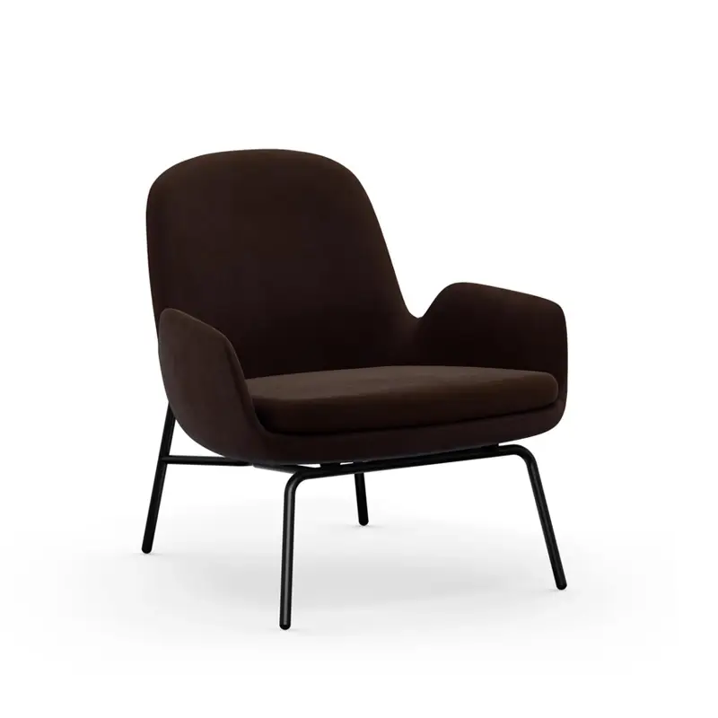 Easy chair ERA LOW steel feet City Velvet 23NORMANN COPENHAGEN Usine Directe