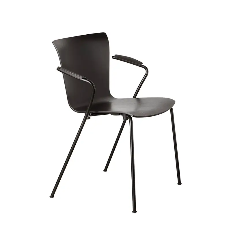 Populaire Dining Chair VICO DUO with armrests Black stained ashFRITZ HANSEN