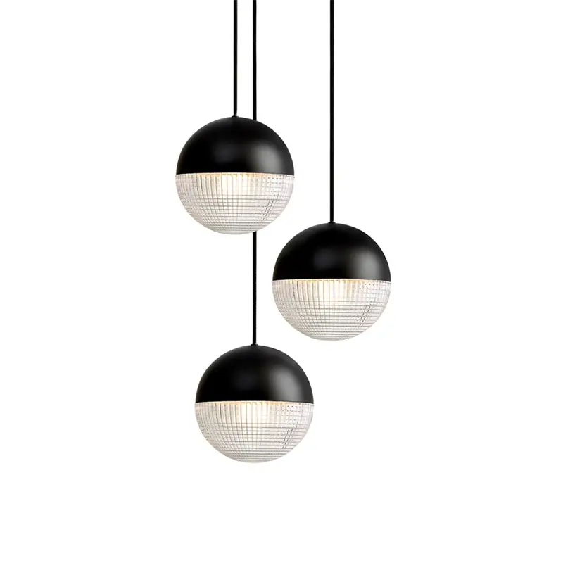 Suspension LITTLE LENS FLAIR CHANDELIER Noir matLEE BROOM Haute Qualité