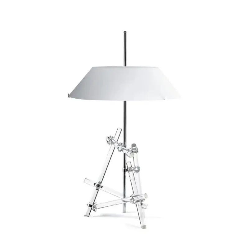 Lampe à poser ASHANGHAI Chrome/ blancFONTANA ARTE Vente Directe