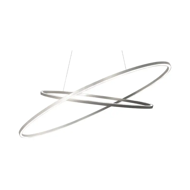 Pendant Light ELLISSE DOUBLE Polished aluminiumNEMO LIGHTING Solde