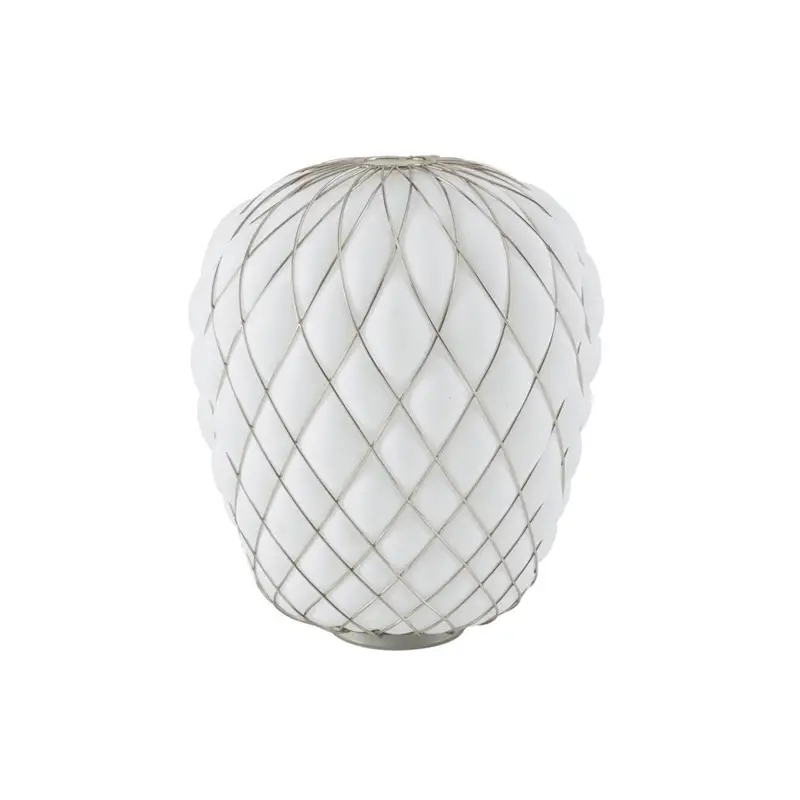 Lampe à poser PINECONE Large Chrome/ blancFONTANA ARTE Certifié