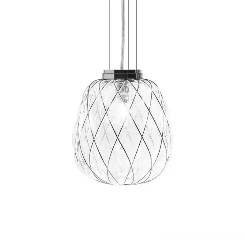 Top Vente Suspension PINECONE Medium Chrome/ transparentFONTANA ARTE