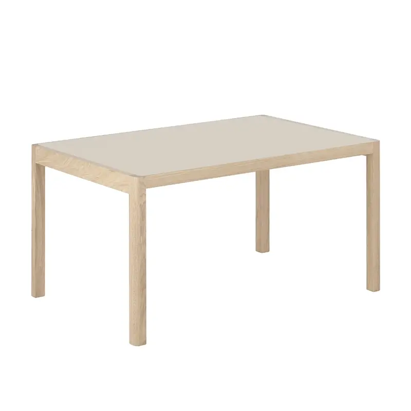 Offre Limitée Dining Table WORKSHOP Lino warm grey/ oakMUUTO