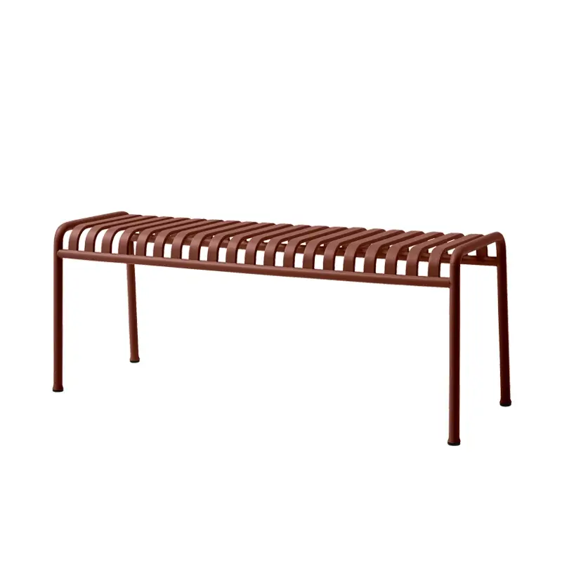Designer Bench PALISSADE L120 Iron redHAY Haute Qualité