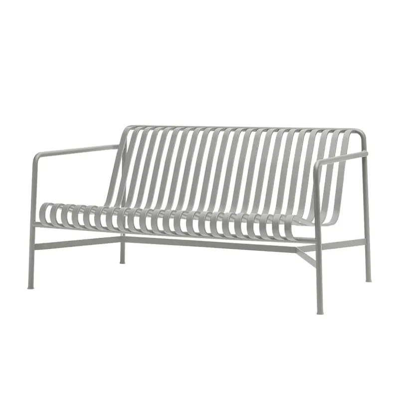 Top Vente Banc PALISSADE LOUNGE L139 Gris clairHAY