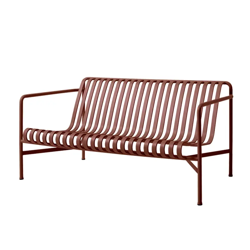 Nouveauté Banc PALISSADE LOUNGE L139 Rouge ferHAY