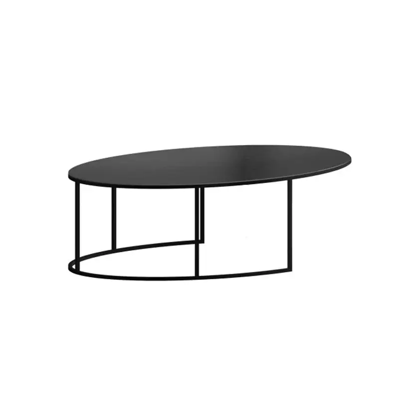 Quantité Limitée Coffee Table SLIM IRONY OVAL Copper black sandedZEUS