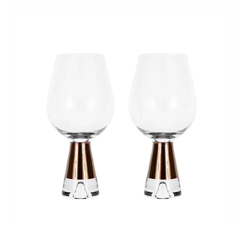 Meilleur Prix Carafe & verre Set de 2 verres à vin TANK CuivreTOM DIXON