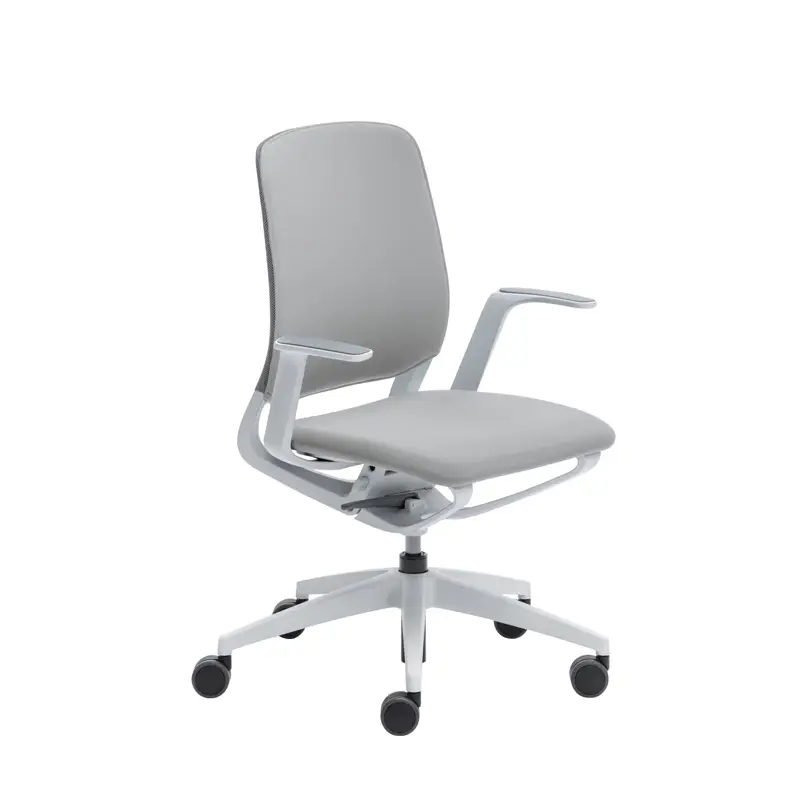 Fauteuil de bureau SE:MOTION assise et dossier rembourrés Gris clair 60011/ structure gris clairSILVERA PRO Marque