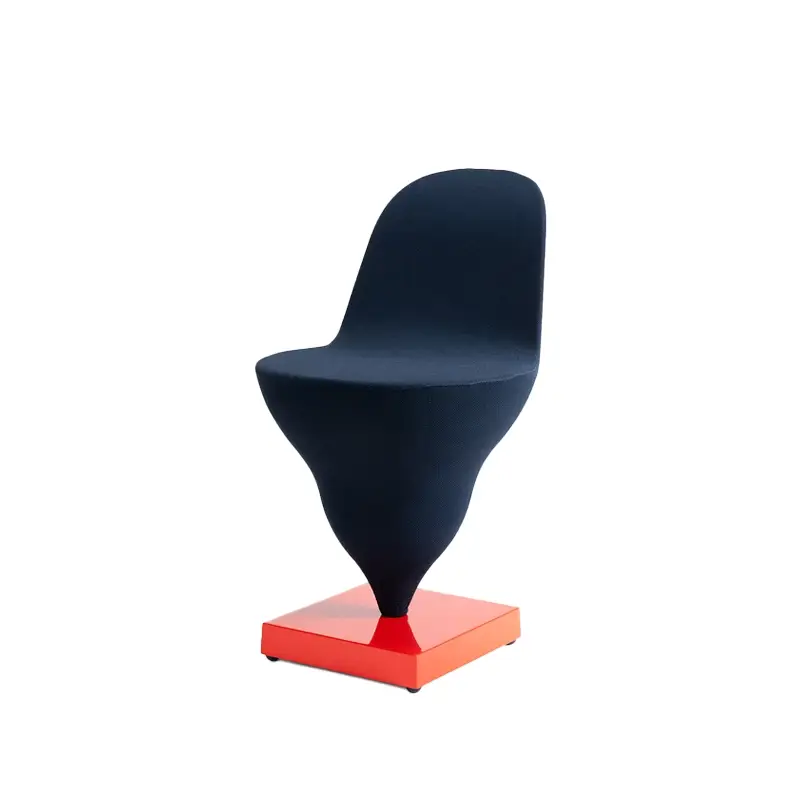 Dining Chair GELATO Plum/red baseMOUSTACHE Acheter En Ligne