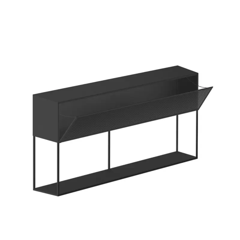 Solde Meuble de rangement TRISTANO SIDEBOARD H82 Noir cuivré sabléZEUS