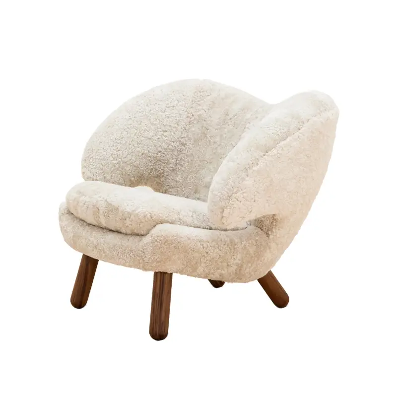 Fauteuil PELICAN Sheepskin Sheepskin MoonlightHOUSE OF FINN JUHL Bon Plan