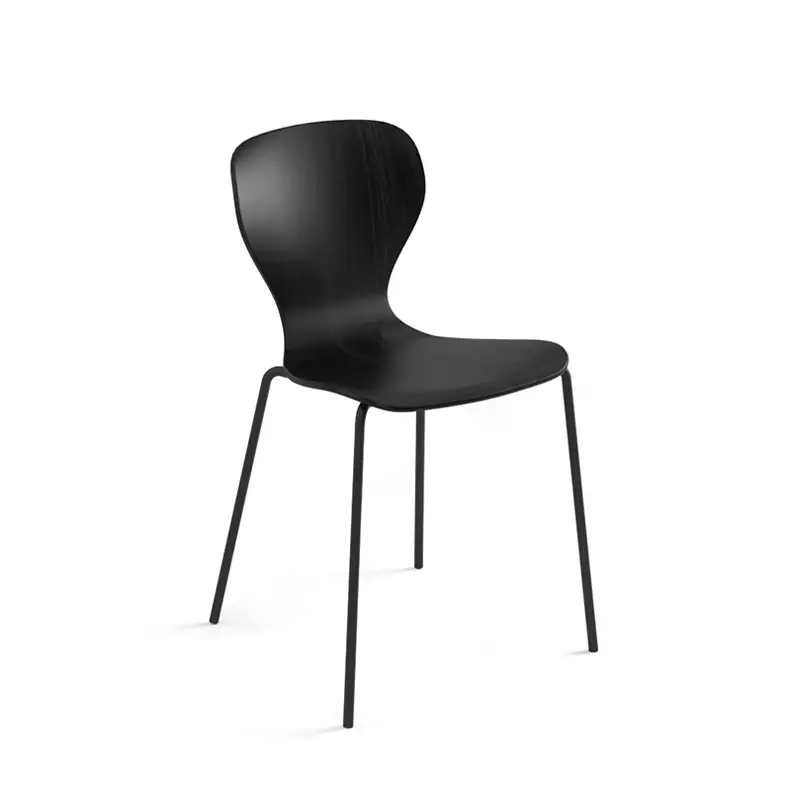 Dining Chair EARS metal feet Black/ blackVICCARBE Marque