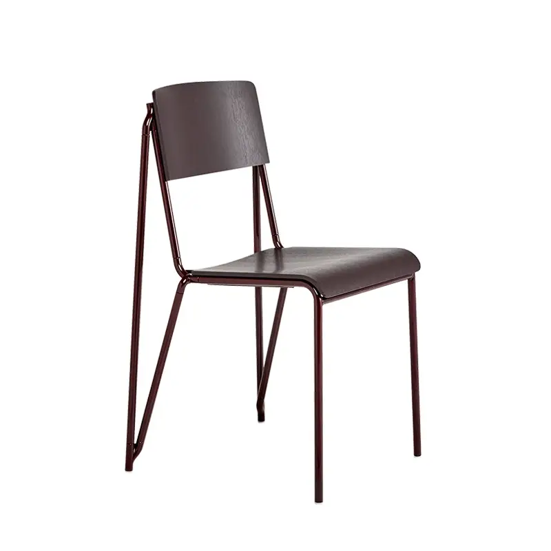 Chaise PETIT STANDARD Bordeaux foncé/ pieds bordeaux foncéHAY Acheter Direct