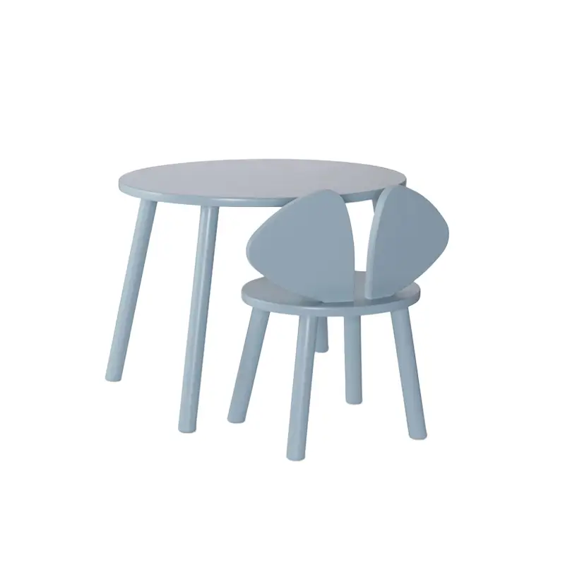 Table enfant Chaise et table MOUSE SET 2 à 5 ans BleuNOFRED Solde