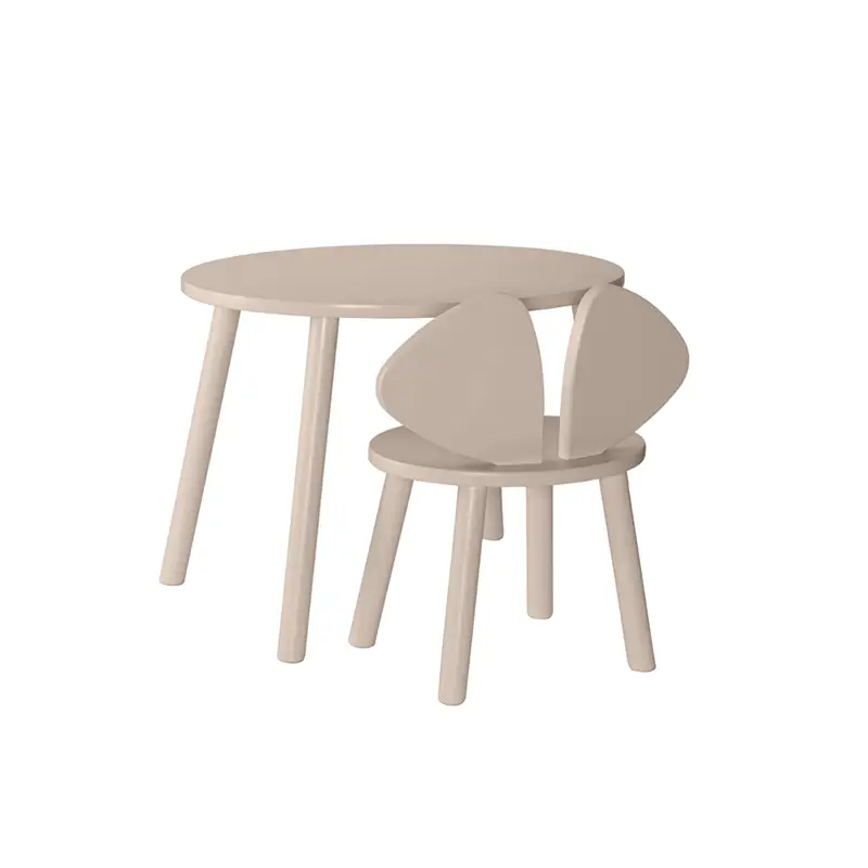 Usine Directe Table MOUSE SET chair and table 2 to 5 years BeigeNOFRED