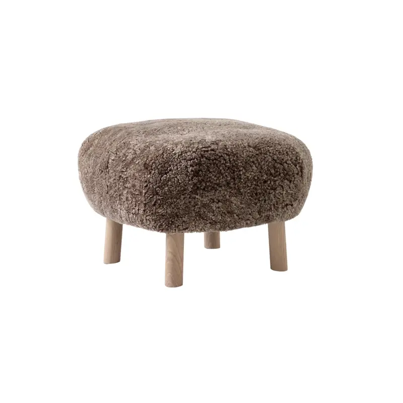 Pouf LITTLE PETRA ATD1 Sheepskin SaharaAND TRADITION Prix Réduit